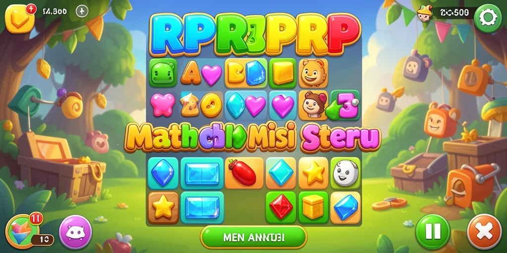 Gameplay seru RPRPRP dengan elemen Match-3 yang menarik.